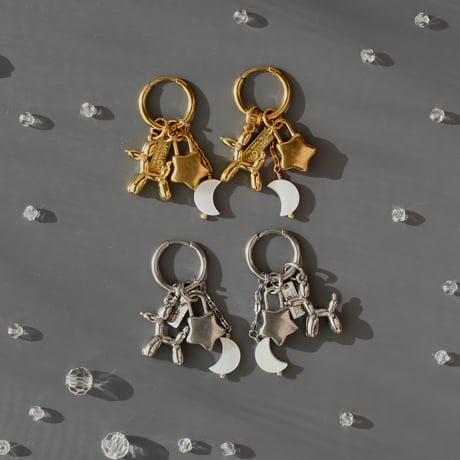 Stella hoop pierce gold 304L