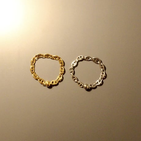 Block chain ball bracelet silver 304L