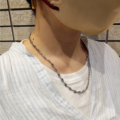 Beans necklace silver 304L