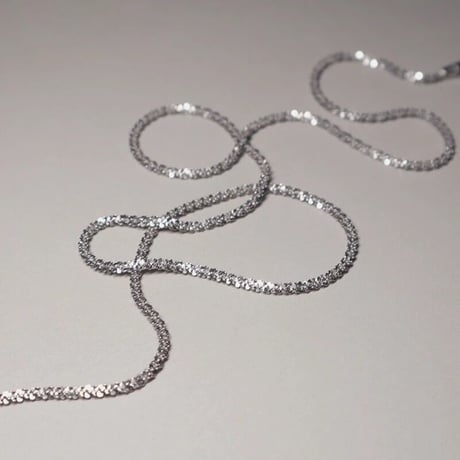 Glitter necklace silver 316L