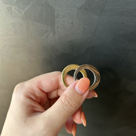 Industrial thin round ring gold 316L