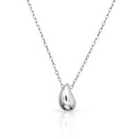 Rain drop necklace silver 316L