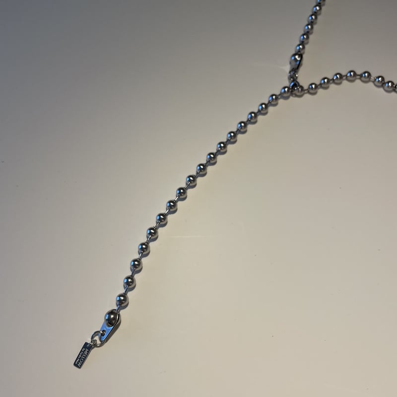 Ball chain necklace 6mm 60cm silver 304L | MELL