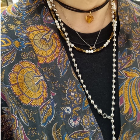 Ball chain necklace 6mm 70cm silver 304L