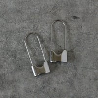 Lock key pierce silver  316L