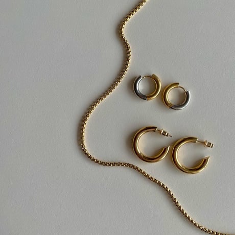 Renewal clogging chain pearl necklace 304L