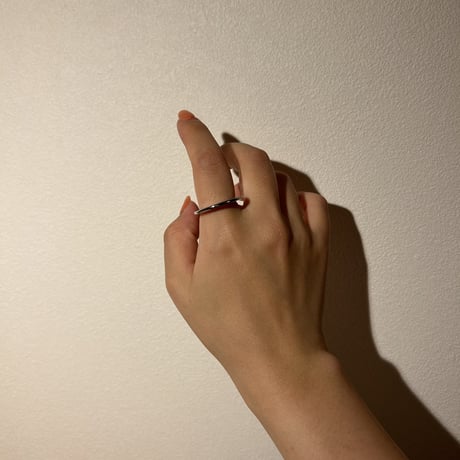 Industrial thin round ring silver 316L