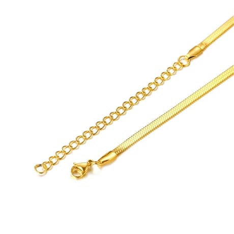 Snake chain 3mm necklace gold 316L