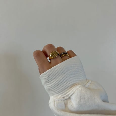 Chunky star ring gold 316L