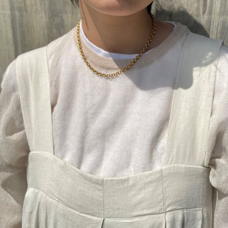 Round chain necklace gold 304L