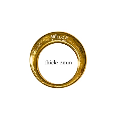Industrial thin round ring gold 316L