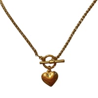 Heart choker gold 304L