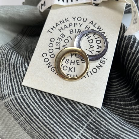 Industrial thin round ring gold 316L