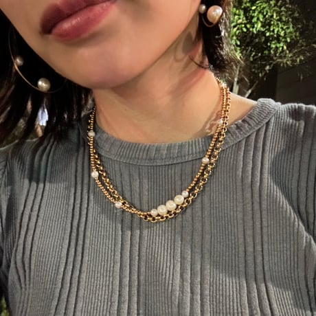 Round chain necklace gold 304L