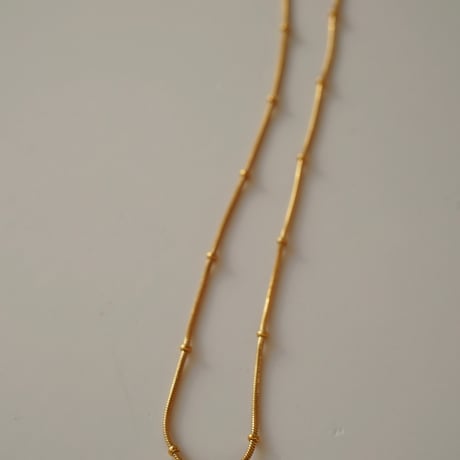 Vintage blue opal chain necklace gold 316L