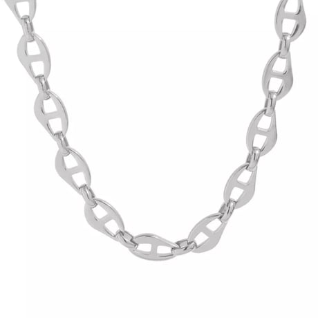 Wedge chain necklace silver 316L