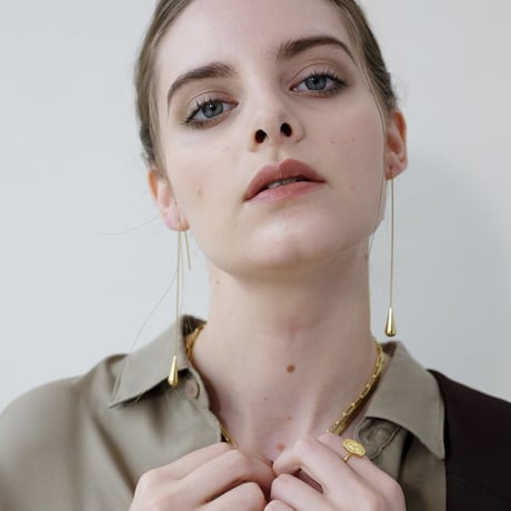 Long drop pierce gold 316L