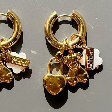 Angels hoop pierce gold 304L