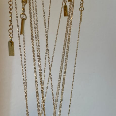 Rain drop necklace gold 316L