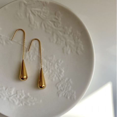Short drop pierce gold 316L