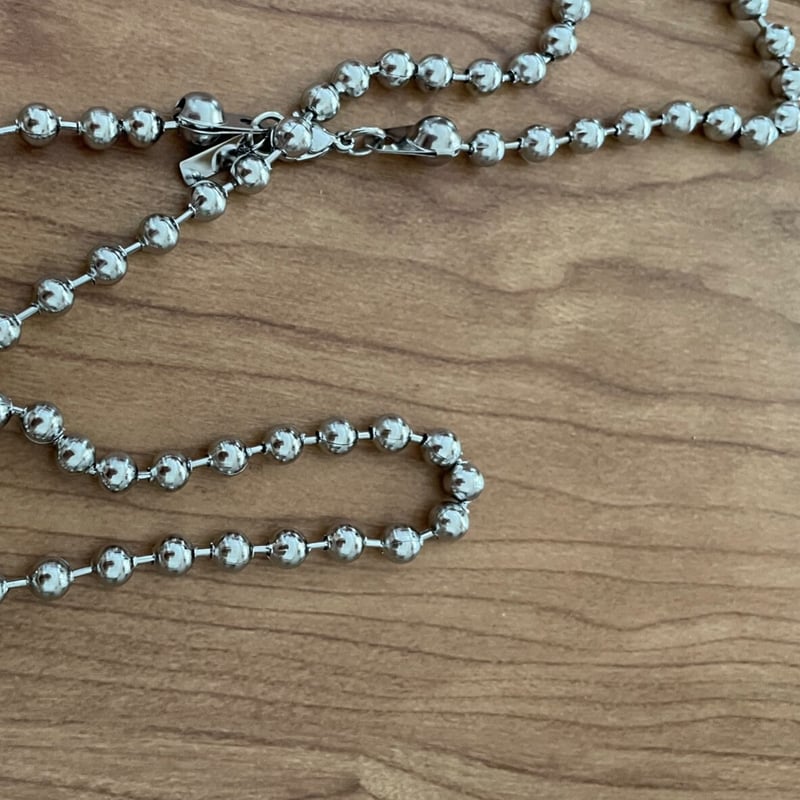 Ball chain necklace 6mm 60cm silver 304L | MELL