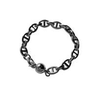 Block chain ball bracelet silver 304L