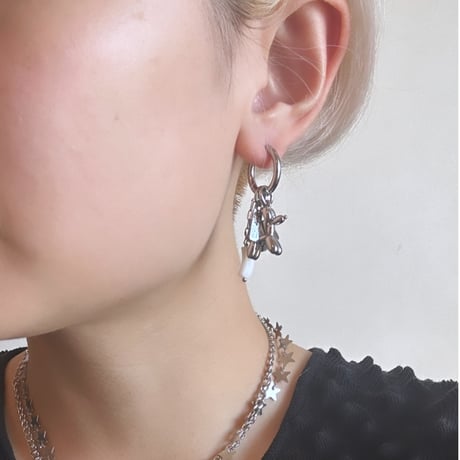 Stella hoop pierce silver 304L