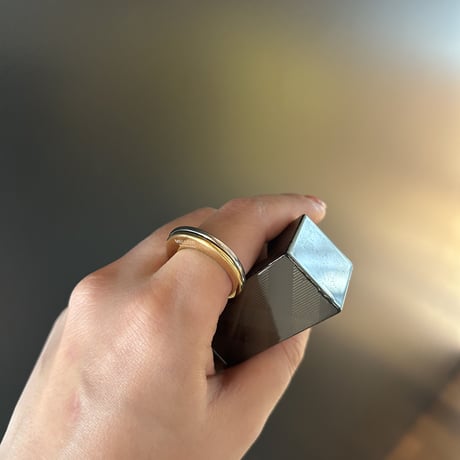 Industrial thin round ring gold 316L