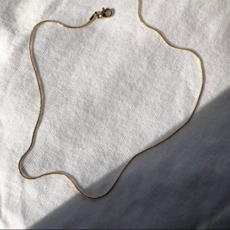 Snake chain 1mm necklace gold 316L