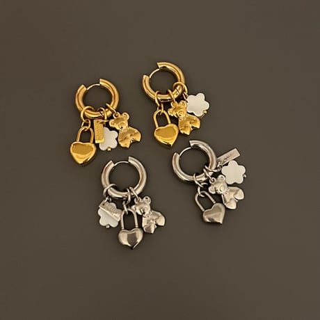 Angels hoop pierce gold 304L