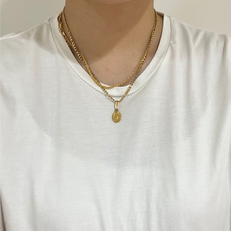 Glitter necklace gold 316L