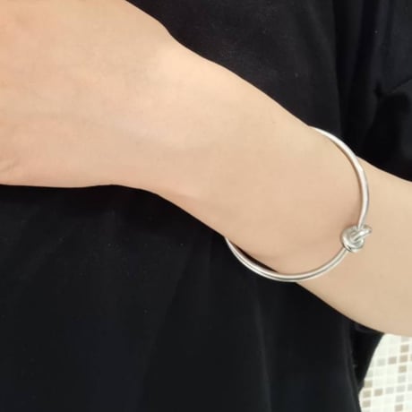 Knot bracelet silver 316L