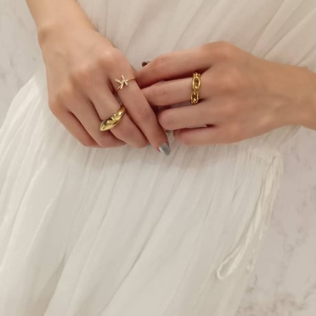 Thick disk ring gold 316L