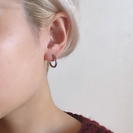 Stella hoop pierce silver 304L