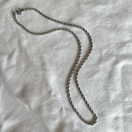Twist necklace 6mm 60cm silver 316L