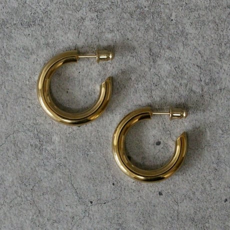 Simple hoop pierce gold 316L