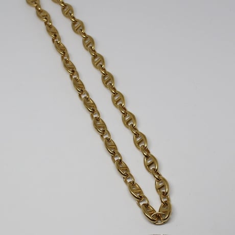 Block chain heart necklace gold 304L