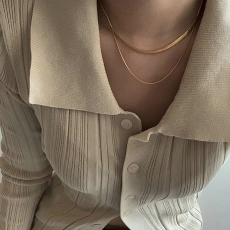 Snake chain 3mm necklace gold 316L