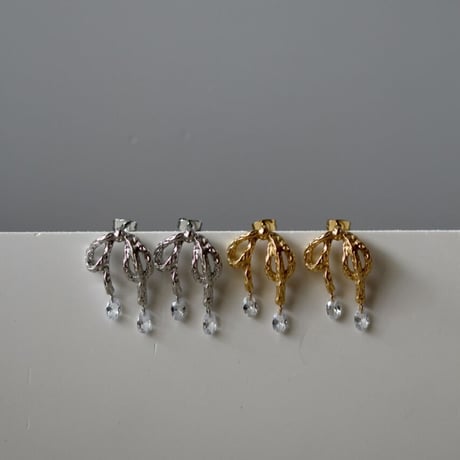Teardrop ribbon piearce silver 316L