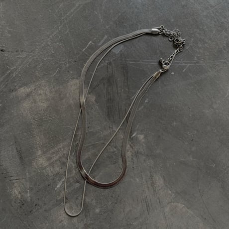 Snake chain 1mm necklace silver 316L