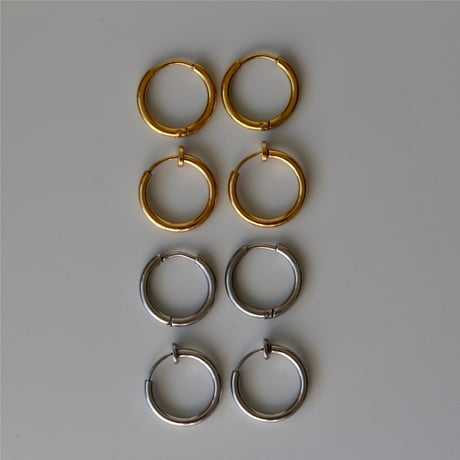 Stella hoop pierce silver 304L