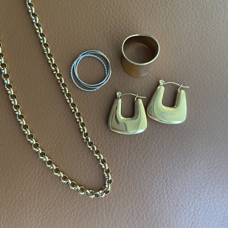Round chain necklace gold 304L