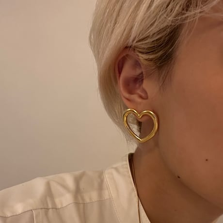 Big love heart gold 304L