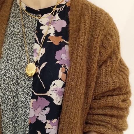 Big bean necklace gold 316L