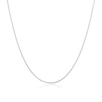 Snake chain 1mm necklace silver 316L