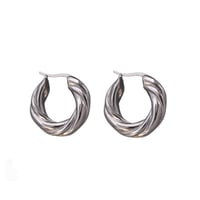 Circle thick hoop piearce silver 316L