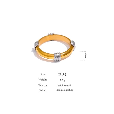 Round cup ring combi 316L