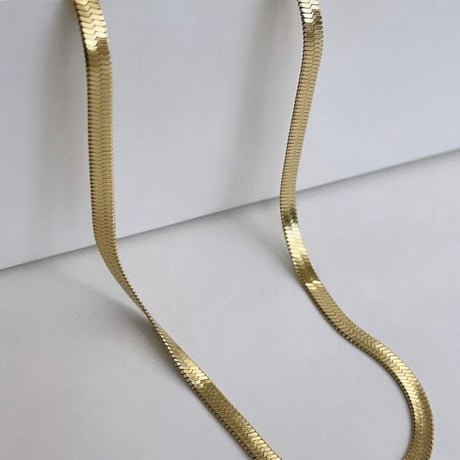 Snake chain 3mm necklace gold 316L