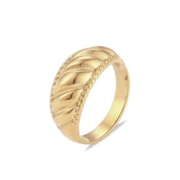 Mini croissant ring gold 316L