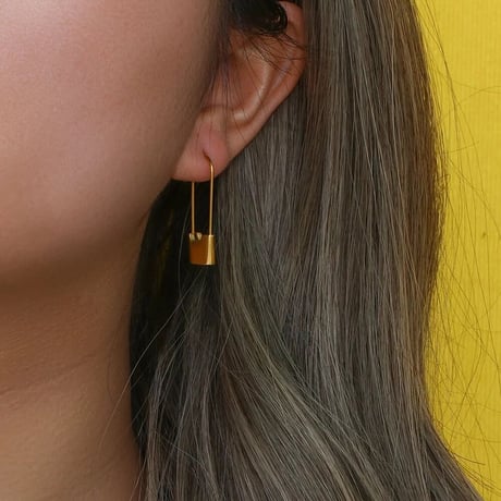 Lock key pierce gold  316L